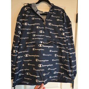 Champion logo pullover wind breaker XL